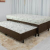 Cama Unibox Solteiro com Auxiliar  D-28 Sonho Bom Marrom Nosso Sonho