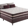 Base Box + Colchão Casal Classic Marrom Molas Superlastic 188x138 Anjos