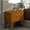 Mesa de Cabeceira Lucca c/2 Gavetas Imbuia